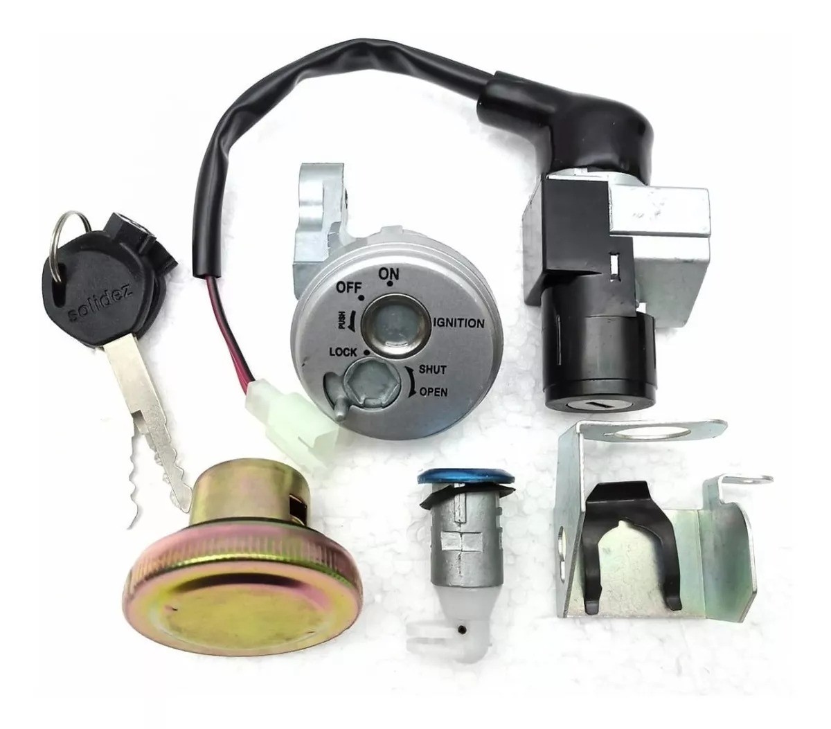 Kit Chave Ignição (4pçs) Biz 125 06/10 Modelo Original