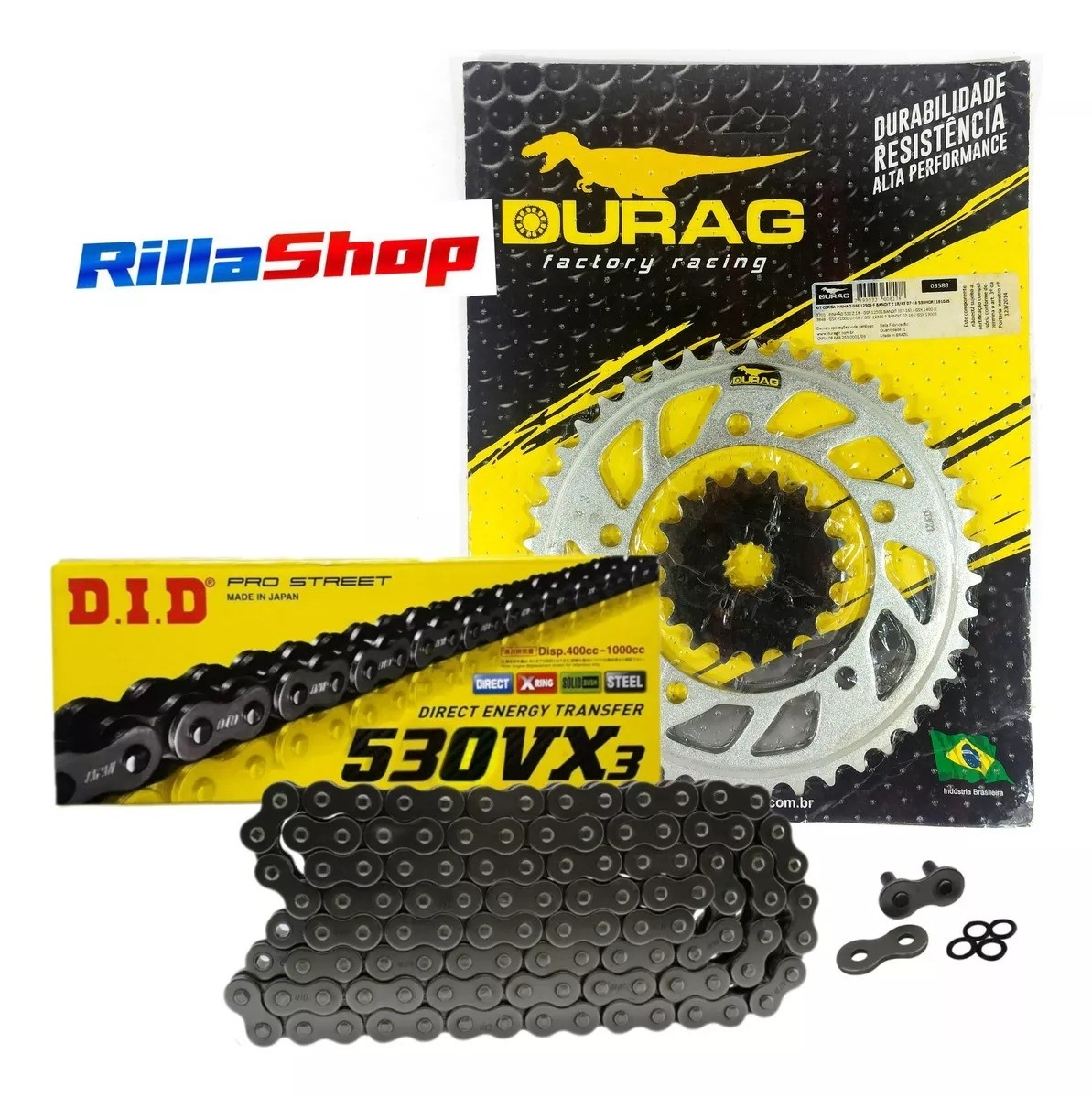 Kit Relação Did 530 Vx3 120l Durag 43/18 Suzuki GSX 1250 FA 11/16