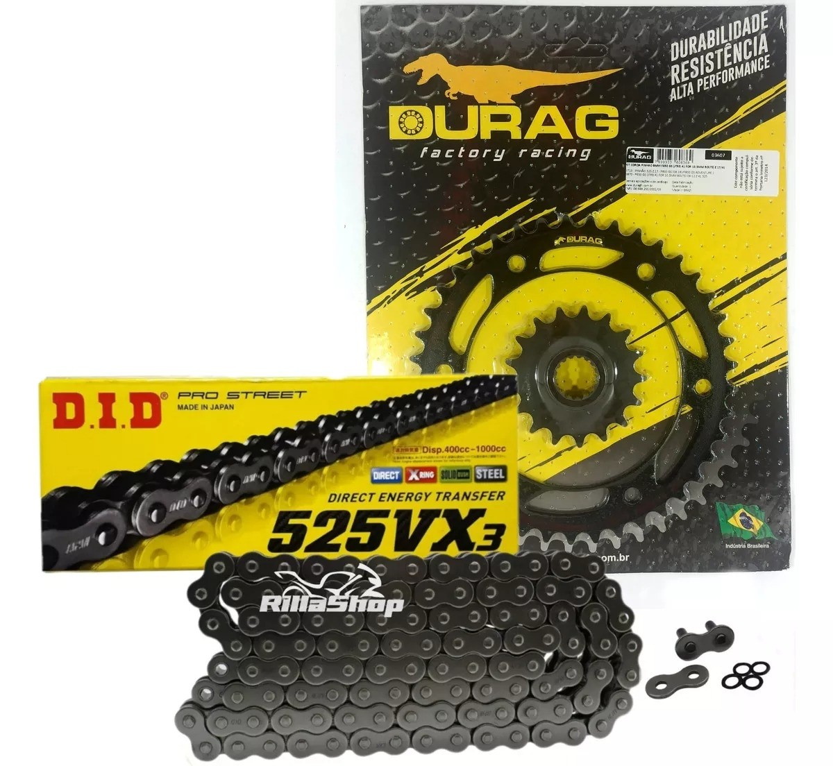 Kit Relação Did 525 Vx3 116l Durag 41/17 BMW F 650 GS 08/12 10,5mm