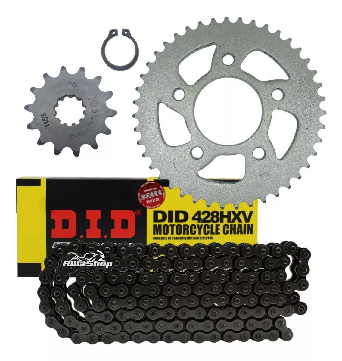 Kit Relação Corrente Retentor Did 428 43x14 Honda CBX 250 Twister 01/08