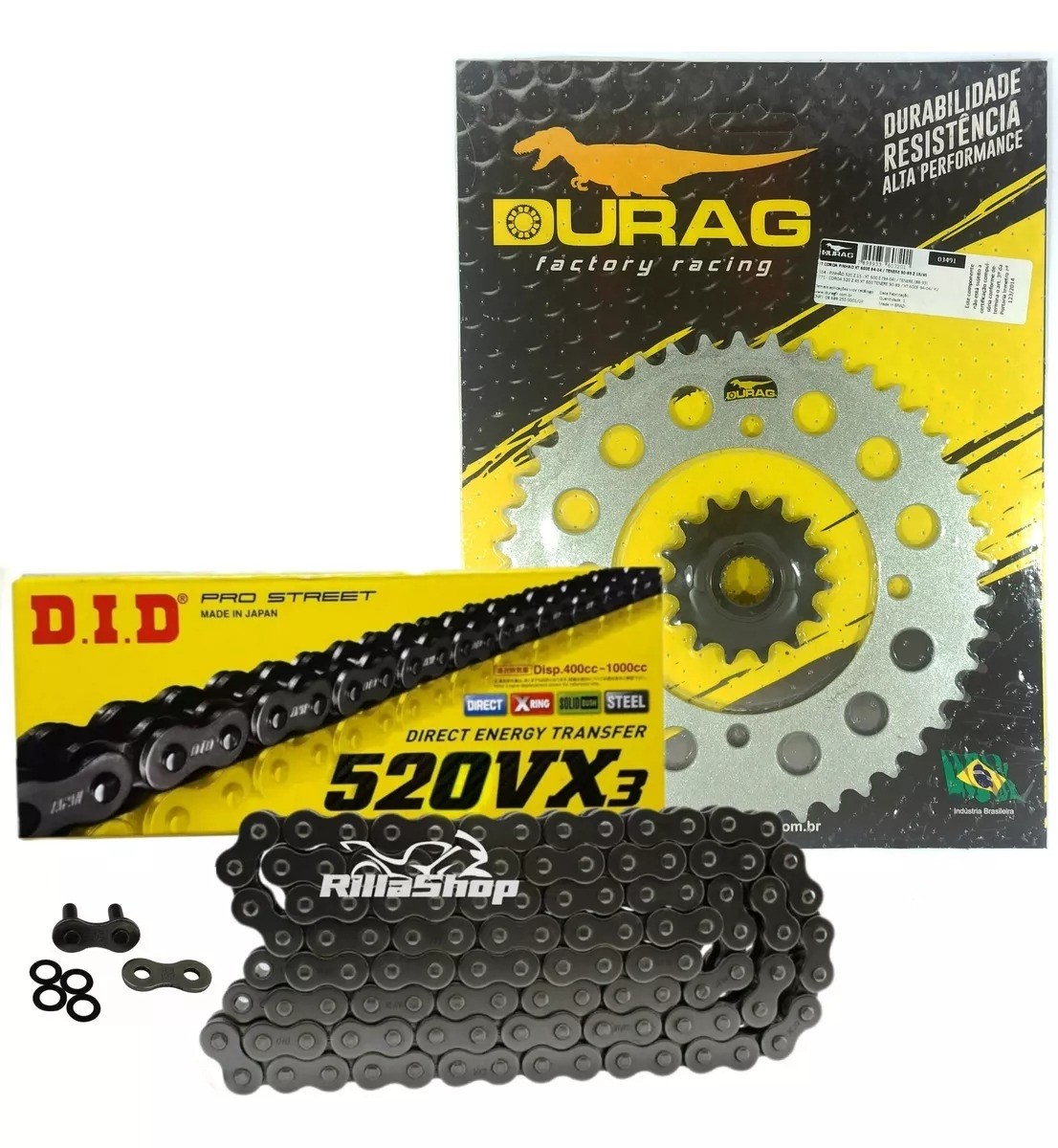 Kit Relação Did 520 Vx3 106l Durag 45/15 Yamaha XT 600 E/Z Ténéré 90/04