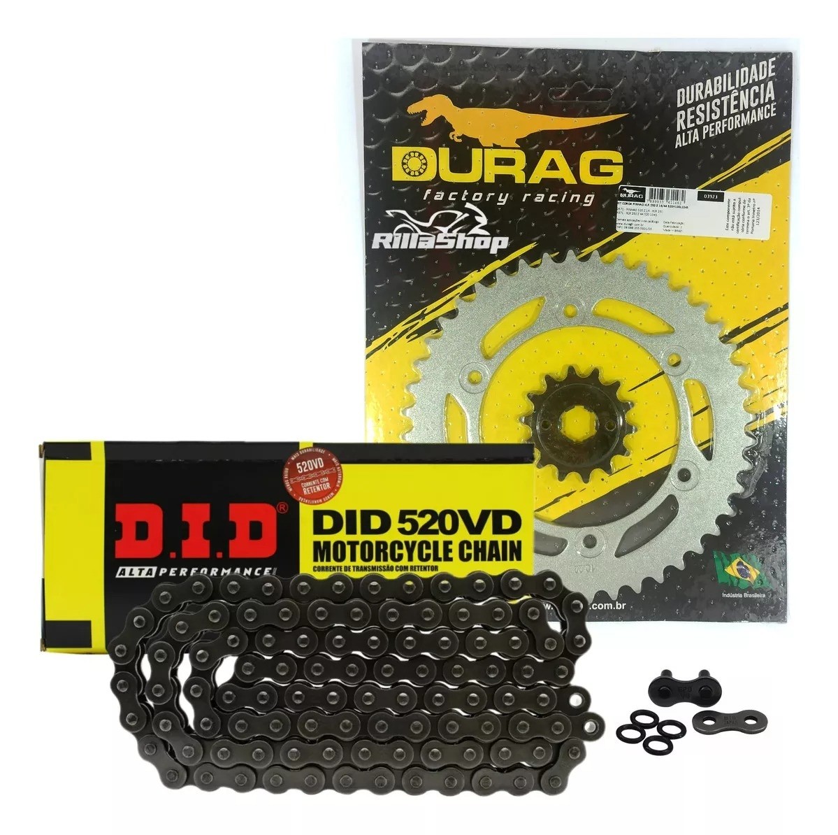 Kit Relação Did 520 Vd 100l Durag 44/14 Honda XL 250 R 82/84