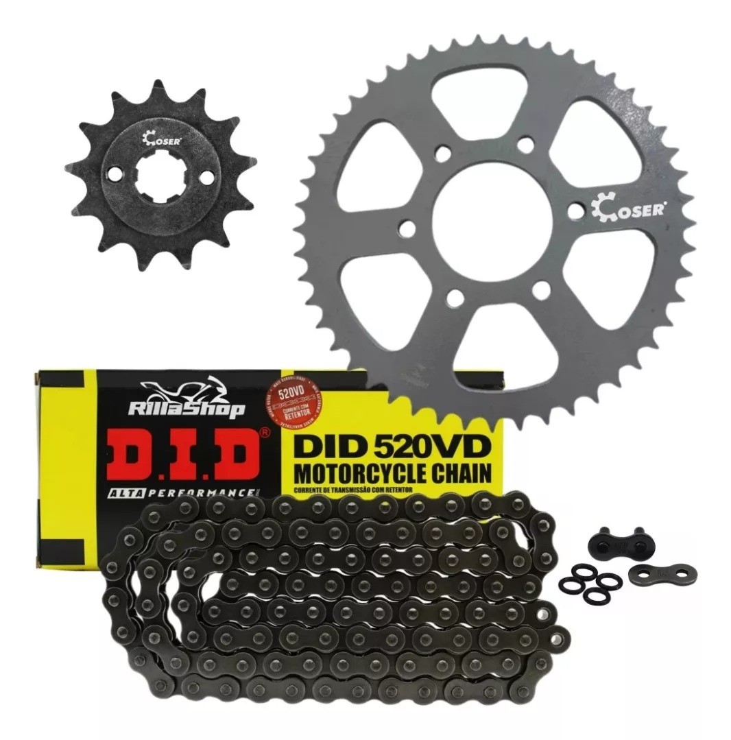 Kit Relação Did 520 Vd Durag 40/14 Bajaj 200 Dominar 22/25