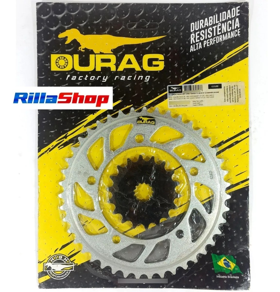 Kit Coroa E Pinhão Durag 530 43/18 Suzuki Gsx 1250 Fa 11/16