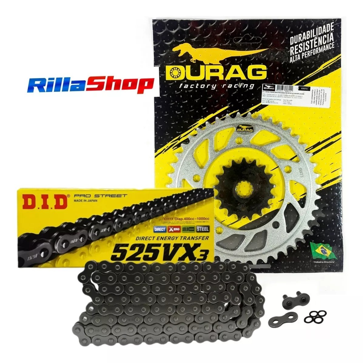 Kit Relação Did 525 Vx3 110l Durag 43/17 Suzuki GSX R750 Srad 04/05
