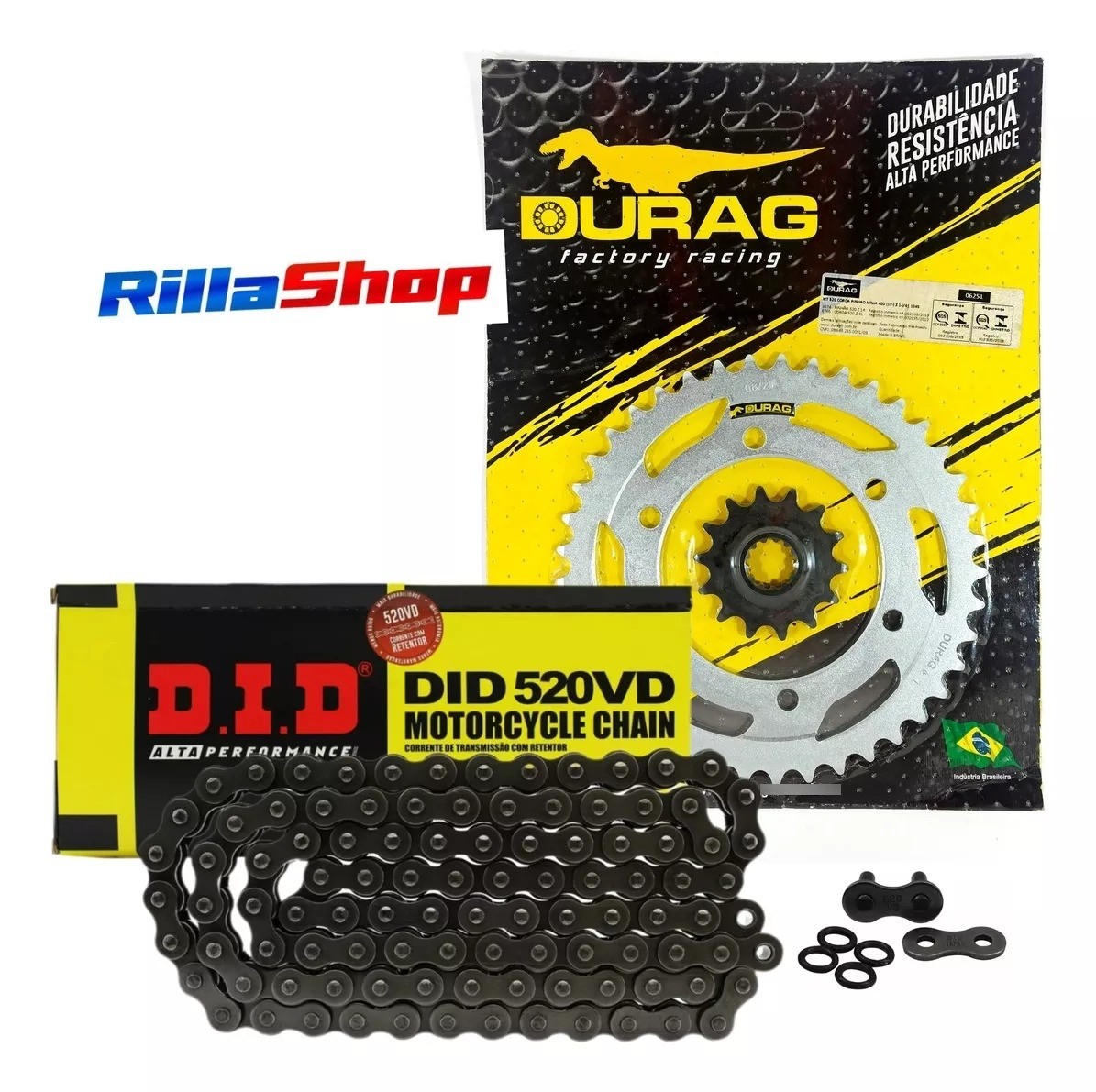 Kit Relação Did 520 Vd 106l Durag 41/14 Kawasaki Ninja 400 18/23