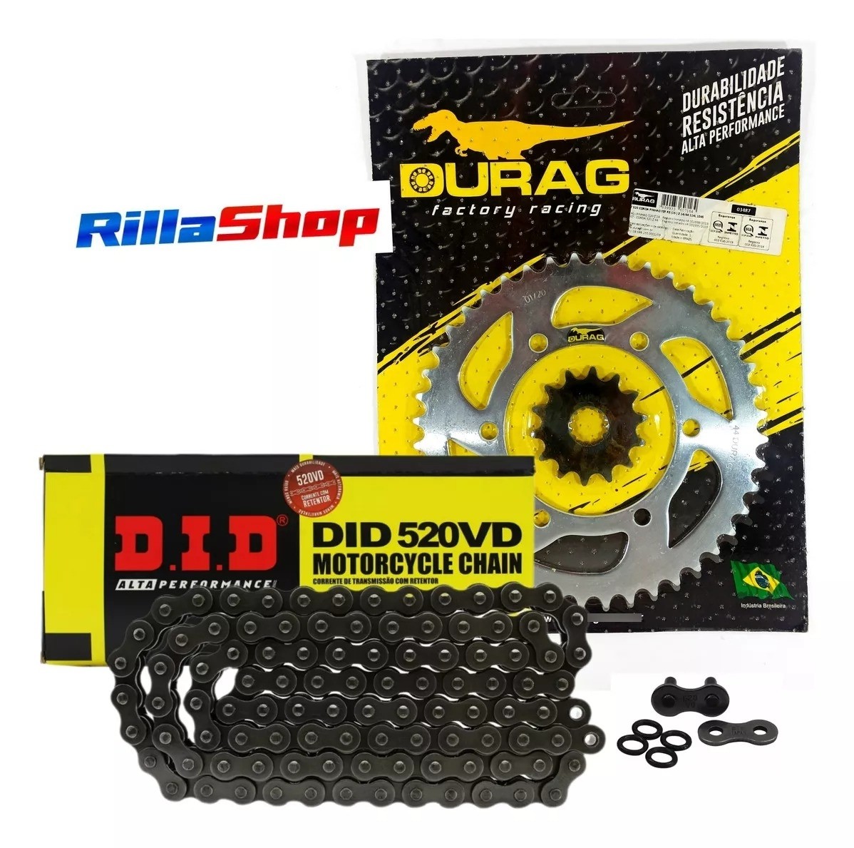 Kit Relação Did 520 Vd 114l Durag 44/14 Yamaha YZF R3 15/24