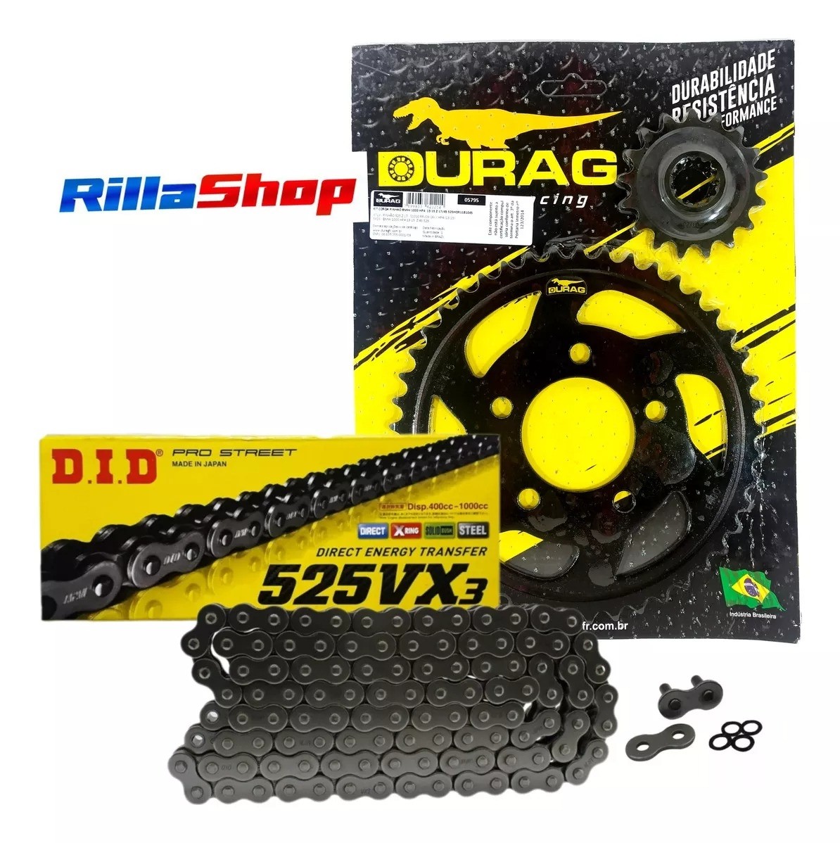 Kit Relação Did 525 Vx3 118l Durag 45/17 BMW S1000 RR HP4 Competition/Street 12/19