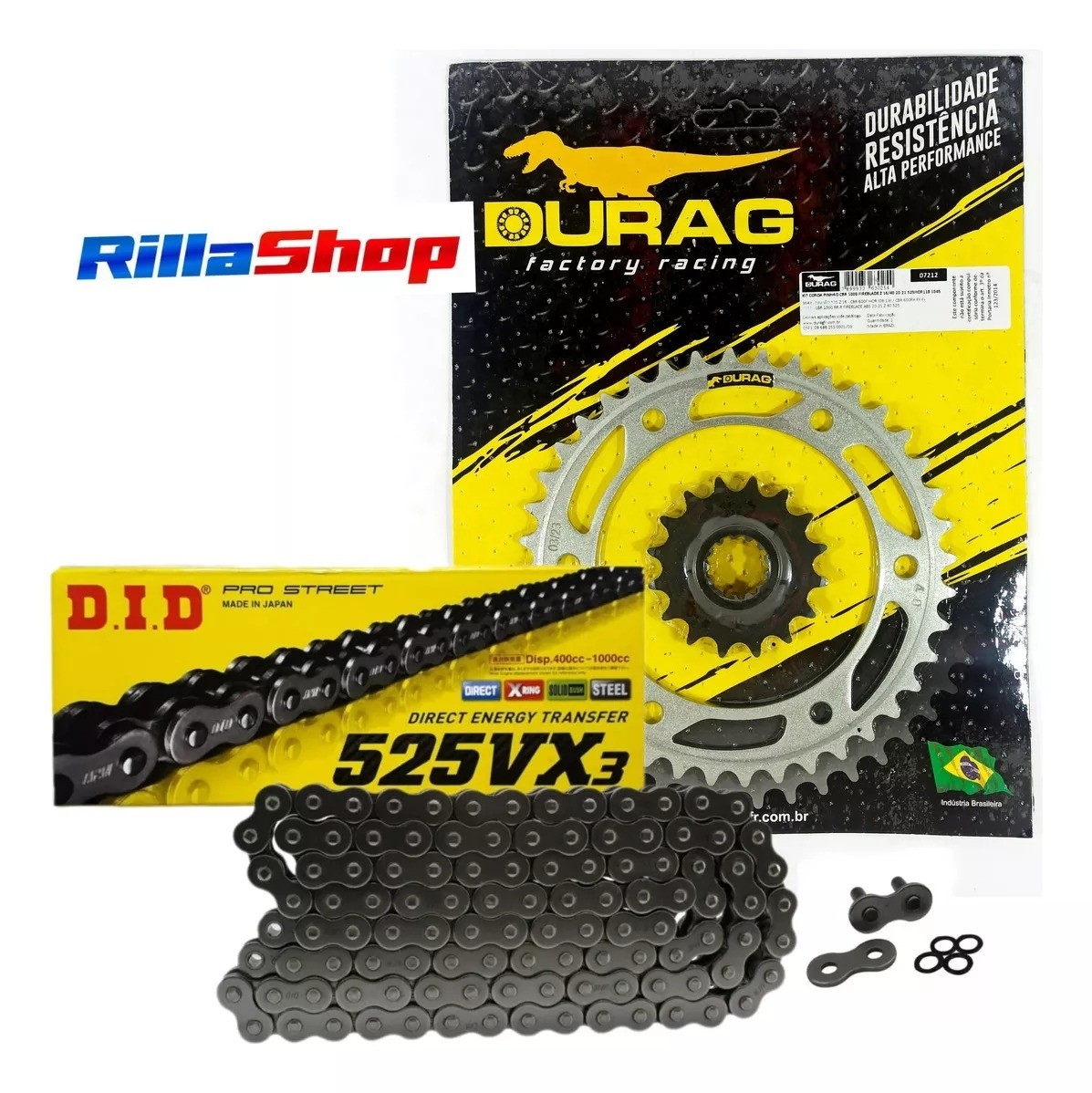 Kit Relação Did 525 Vx3 118l Durag 40/16 Honda CBR 1000 RR-R Fireblade 20/24