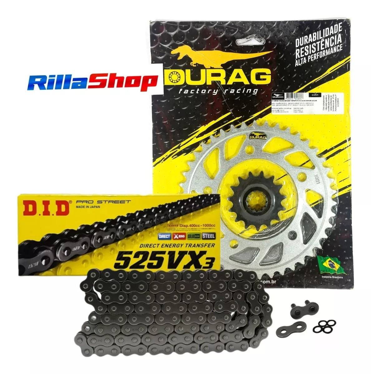 Kit Relação Did 525 Vx3 120l Durag 42/15 Honda CB/CBR 600 F 92/07