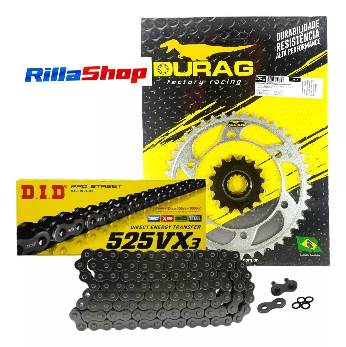 Kit Relação Did 525 Vx3 118l Durag 42/16 Yamaha TDM 900 02/15