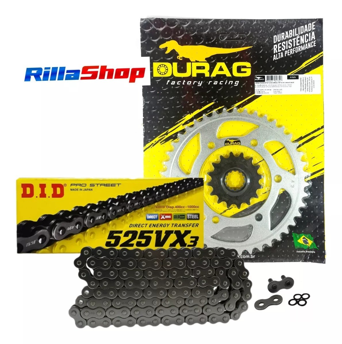 Kit Relação Did 525 Vx3 114l Durag 43/16 Yamaha MT 10 15/24