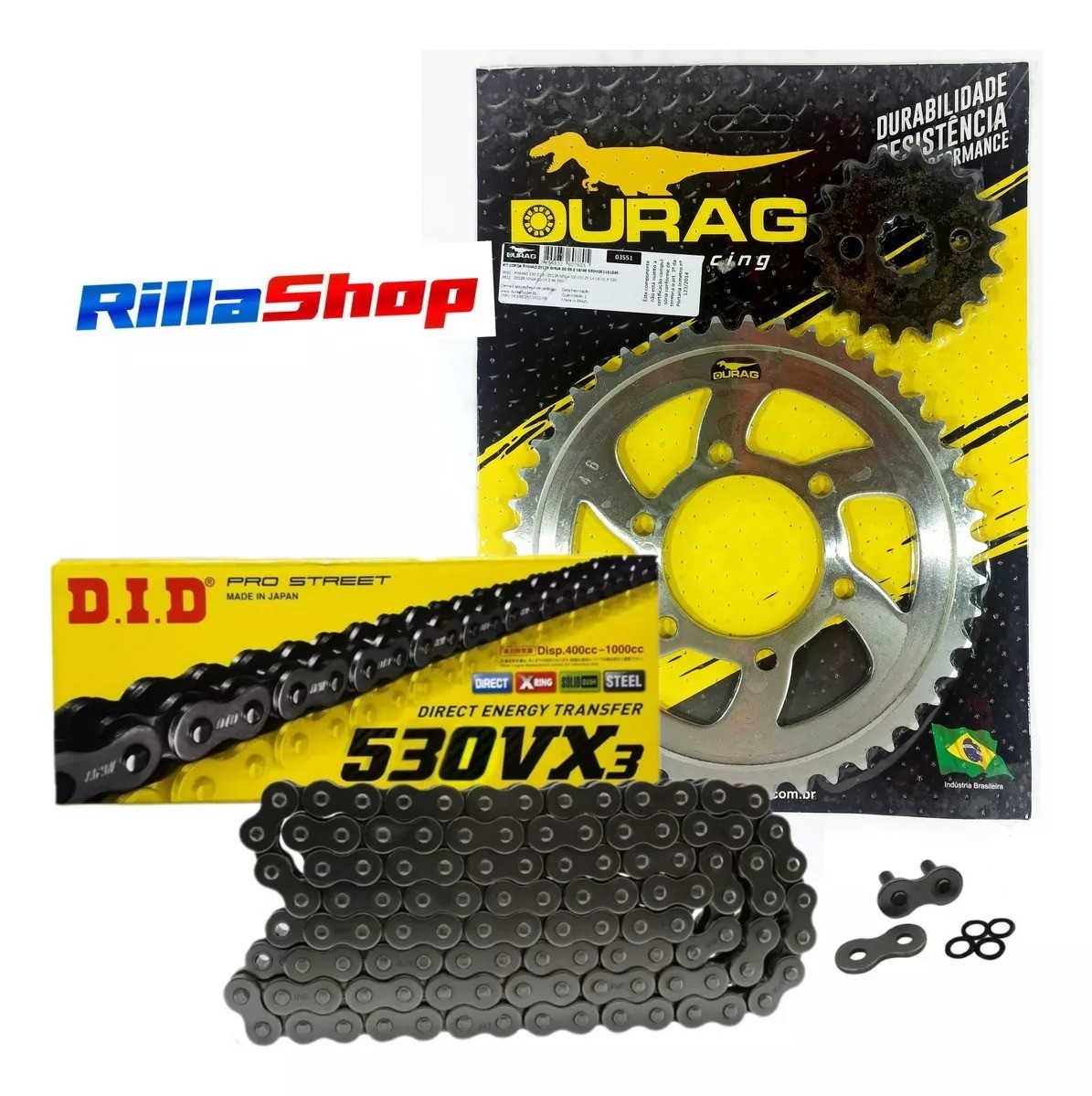 Kit Relação Did 530 Vx3 116l Durag 46/18 Kawasaki Ninja ZX 12 00/05