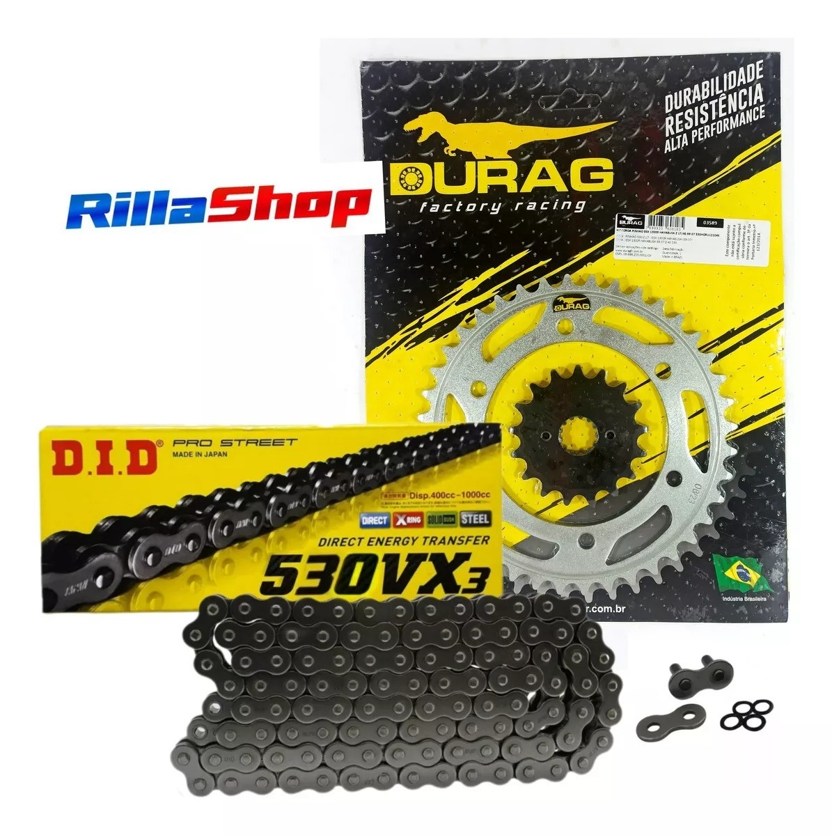 Kit Relação Did 530 Vx3 112l Durag 40/17 Suzuki GSX 1300 R Hayabusa 99/07