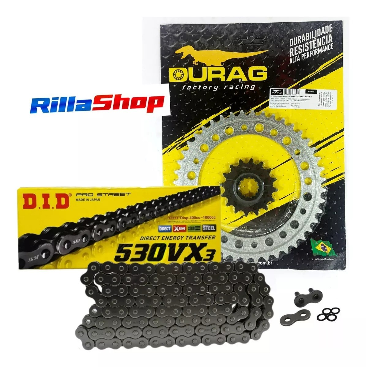 Kit Relação Did 530 Vx3 116l Durag 44/16 Honda CB 1000 R 07/17