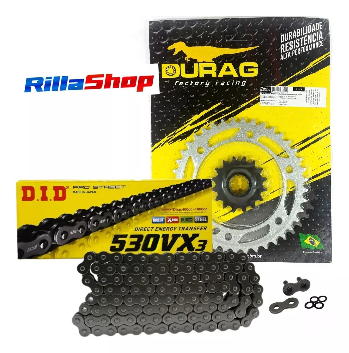 Kit Relação Did 530 Vx3 114l Durag 40/16 Honda CBR 1000 RR Fireblade/Repsol 04/05