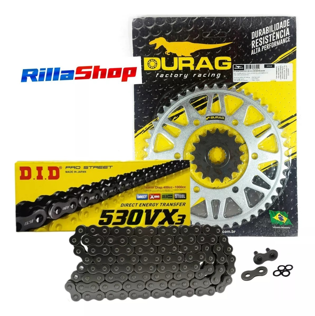Kit Relação Did 530 Vx3 120l Durag 47/17 Yamaha YZF R1 09/14