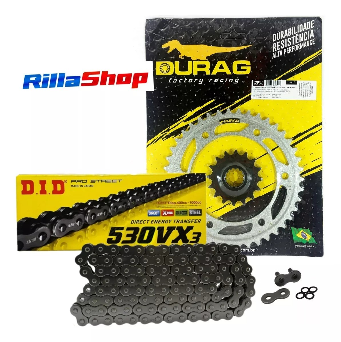 Kit Relação Did 530 Vx3 114l Durag 42/16 Honda CBR 1000 RR Fireblade/Repsol 07/07
