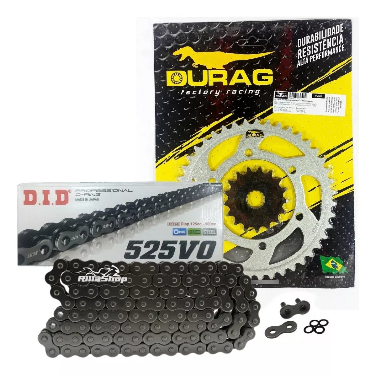 Kit Relação Did 525 V0 114l Durag 43/17 Suzuki GSX S 750 17/24