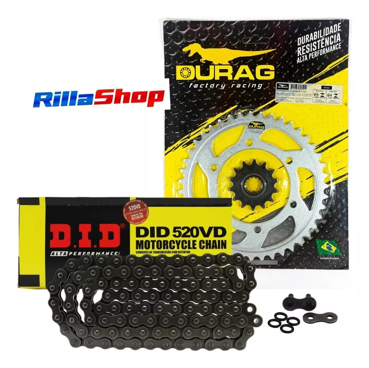 Kit Relação Did 520 Vd 106l Durag 43/14 Kawasaki Ninja 250 R 09/12