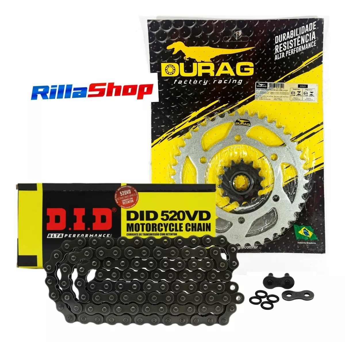 Kit Relação Did 520 Vd 106l Durag 42/14 Kawasaki Ninja/Z 300 13/22