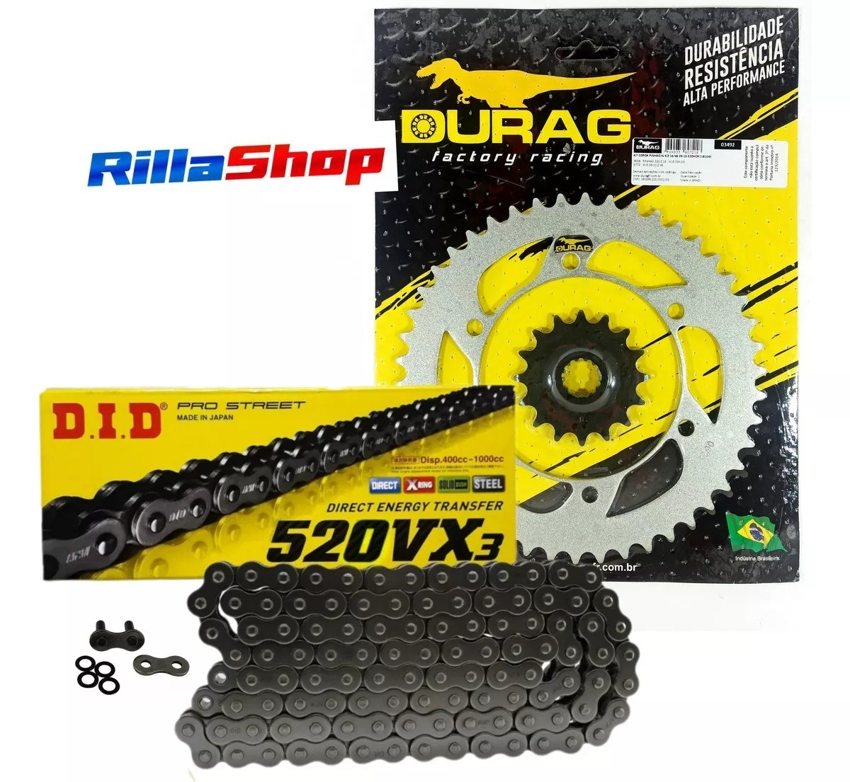 Kit Relação Did 520 Vx3 118l Durag 46/16 Yamaha XJ6 N/F 600 09/19