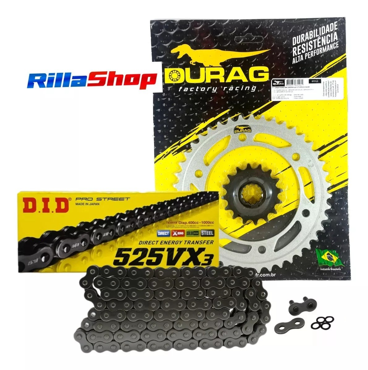 Kit Relação Did 525 Vx3 116l Durag 43/16 Honda CBR 1000 RR Fireblade 17/22