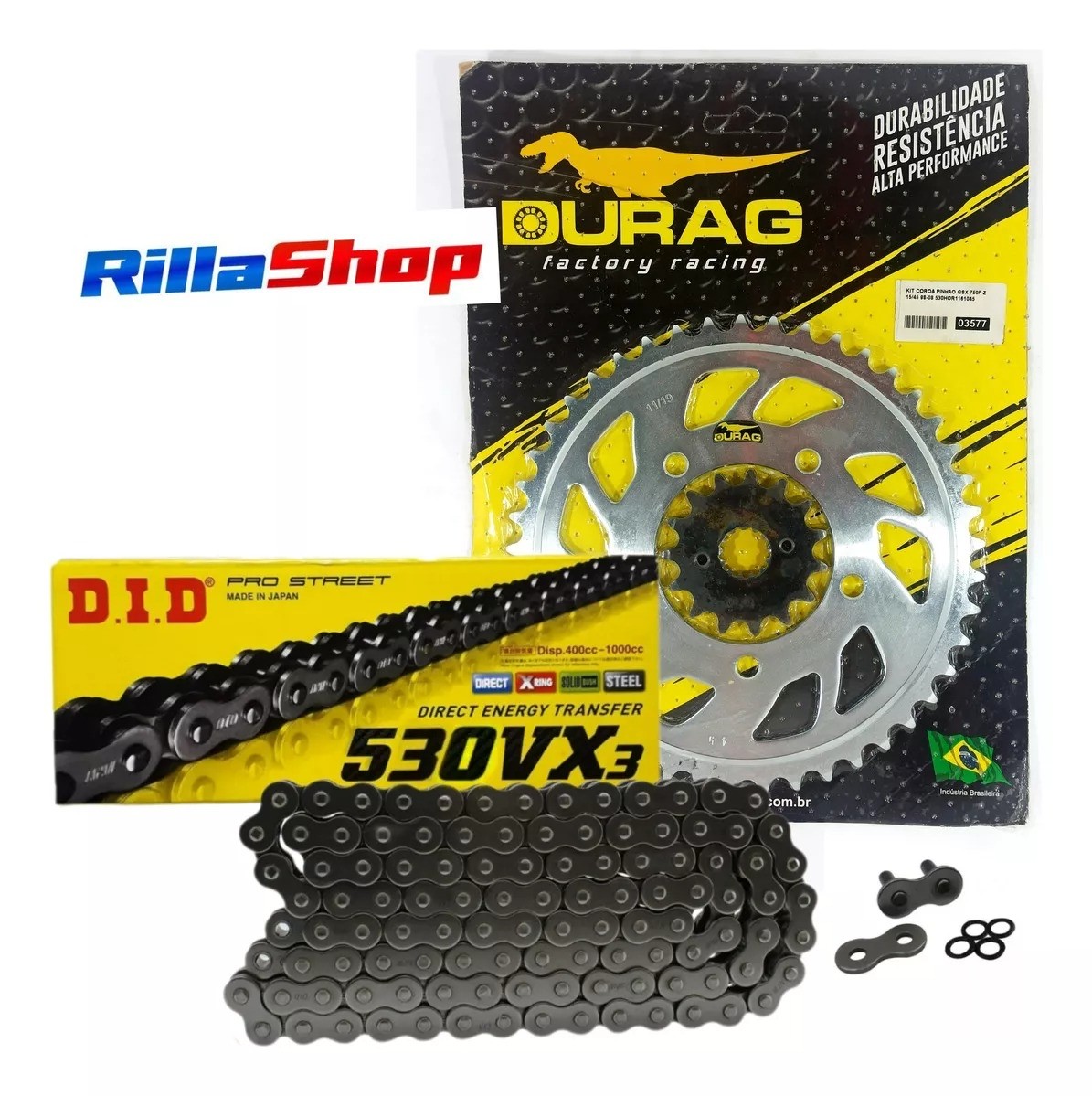 Kit Relação Did 530 Vx3 116l Durag 45/15 Suzuki GSX R 750 F 98/09