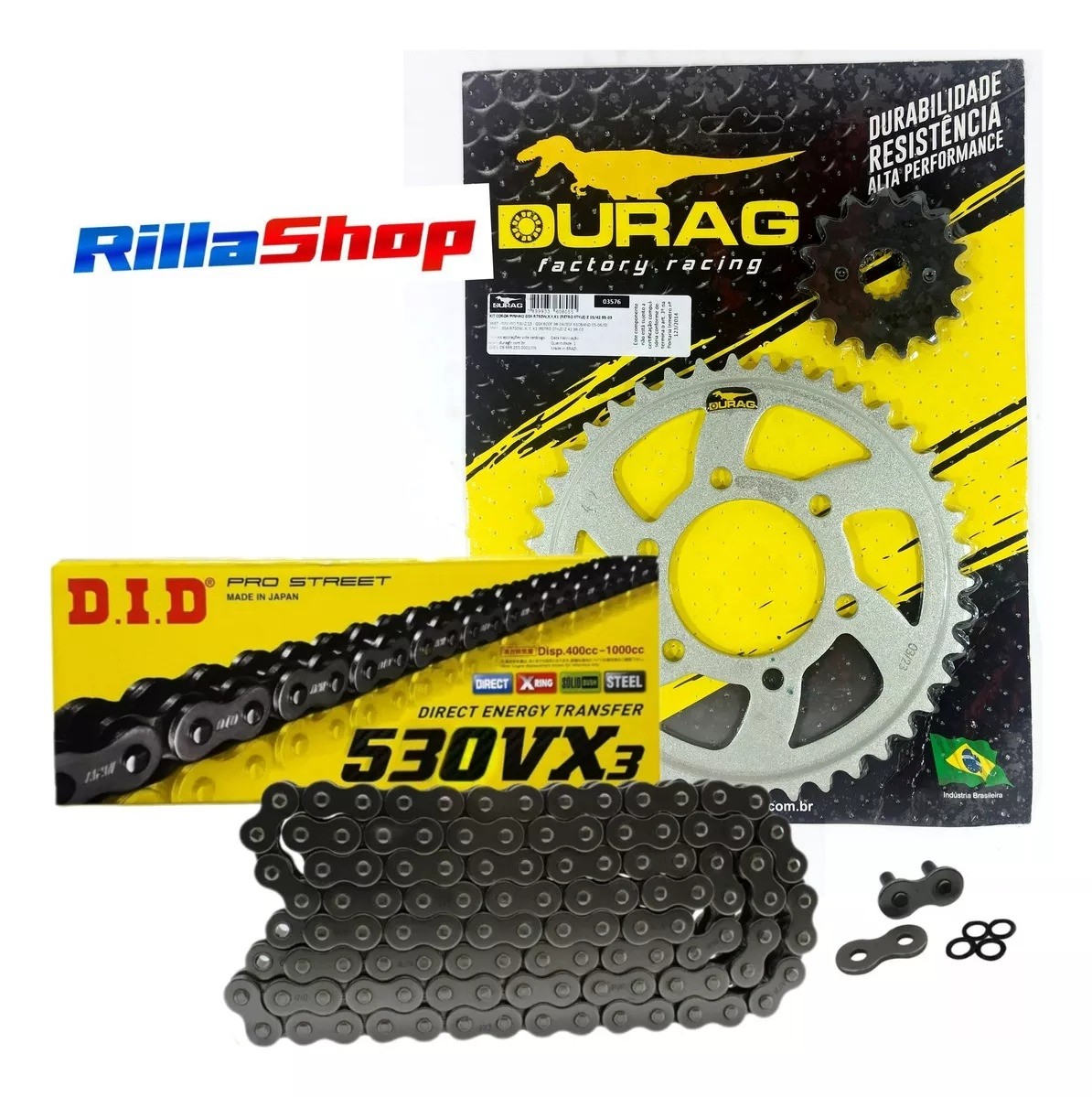 Kit Relação Did 530 Vx3 114l Durag 42/15 Suzuki GSX R 750 W Retro Style 98/03