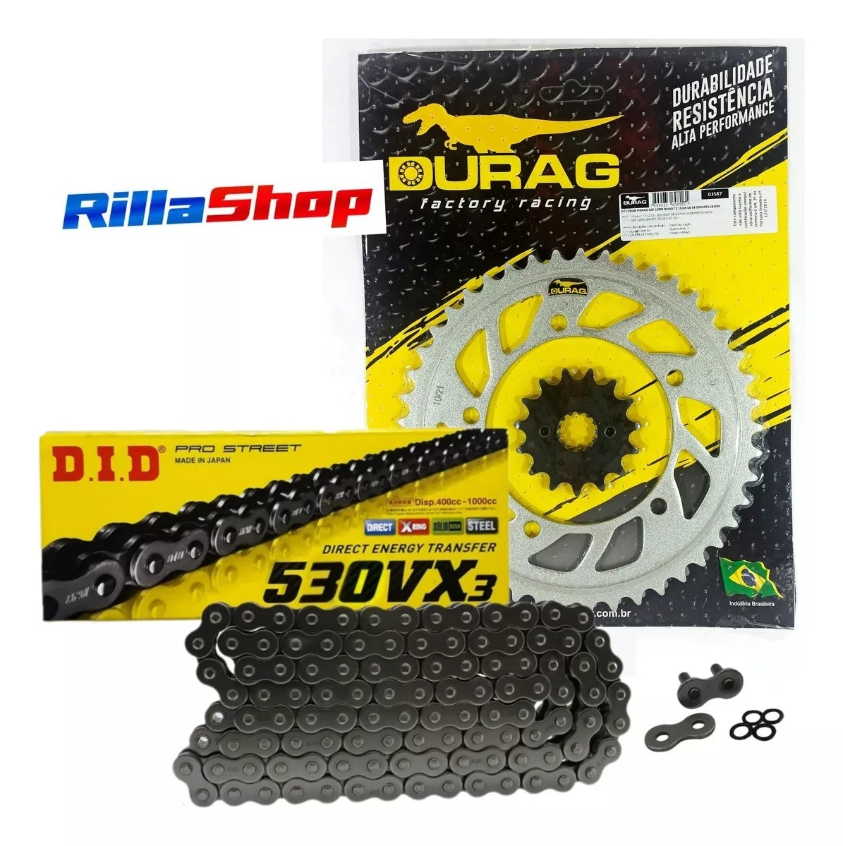 Kit Relação Did 530 Vx3 116l Durag 45/15 Suzuki GSF 1200 S/N 06/08