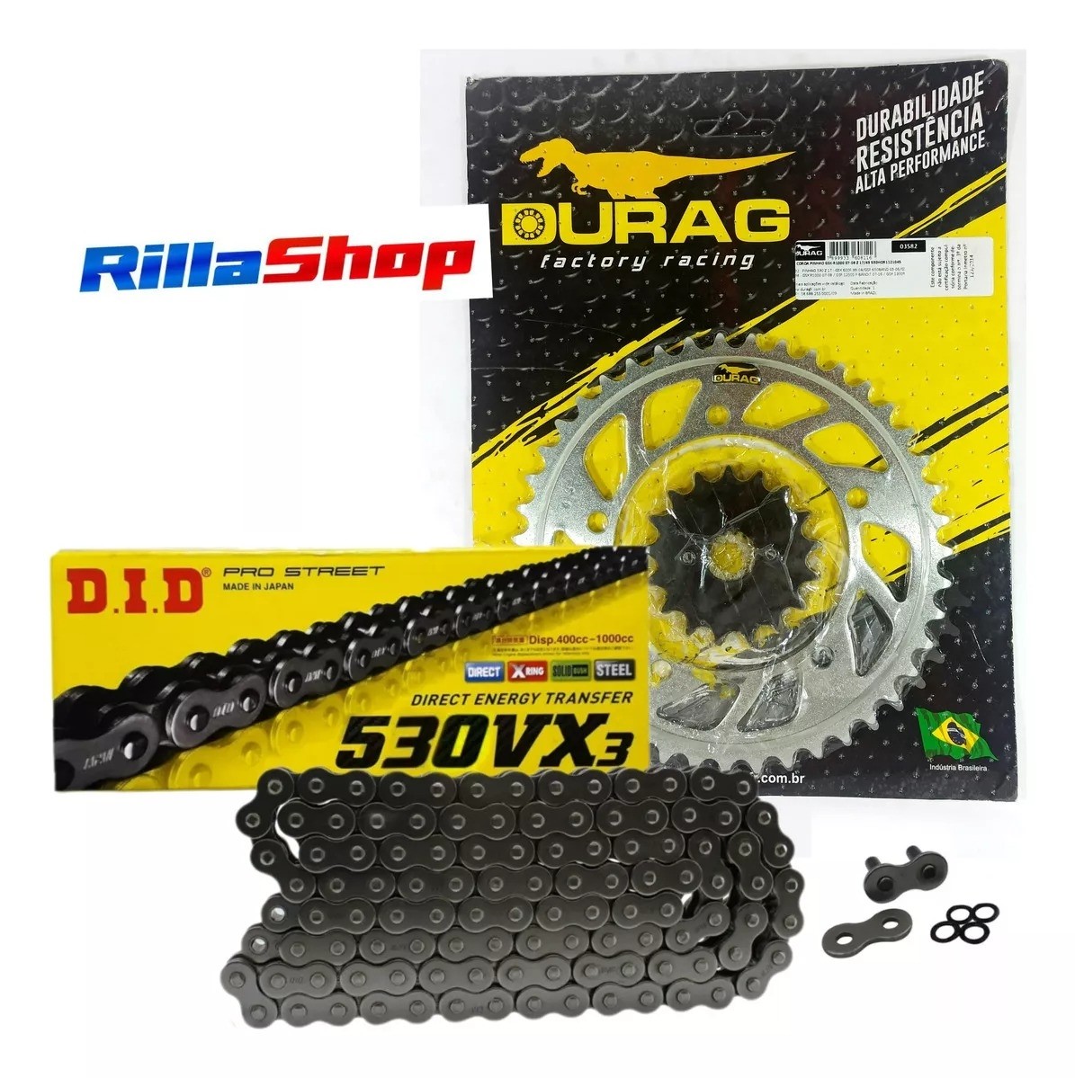 Kit Relação Did 530 Vx3 112l Durag 43/17 Suzuki GSX R 1000 07/08