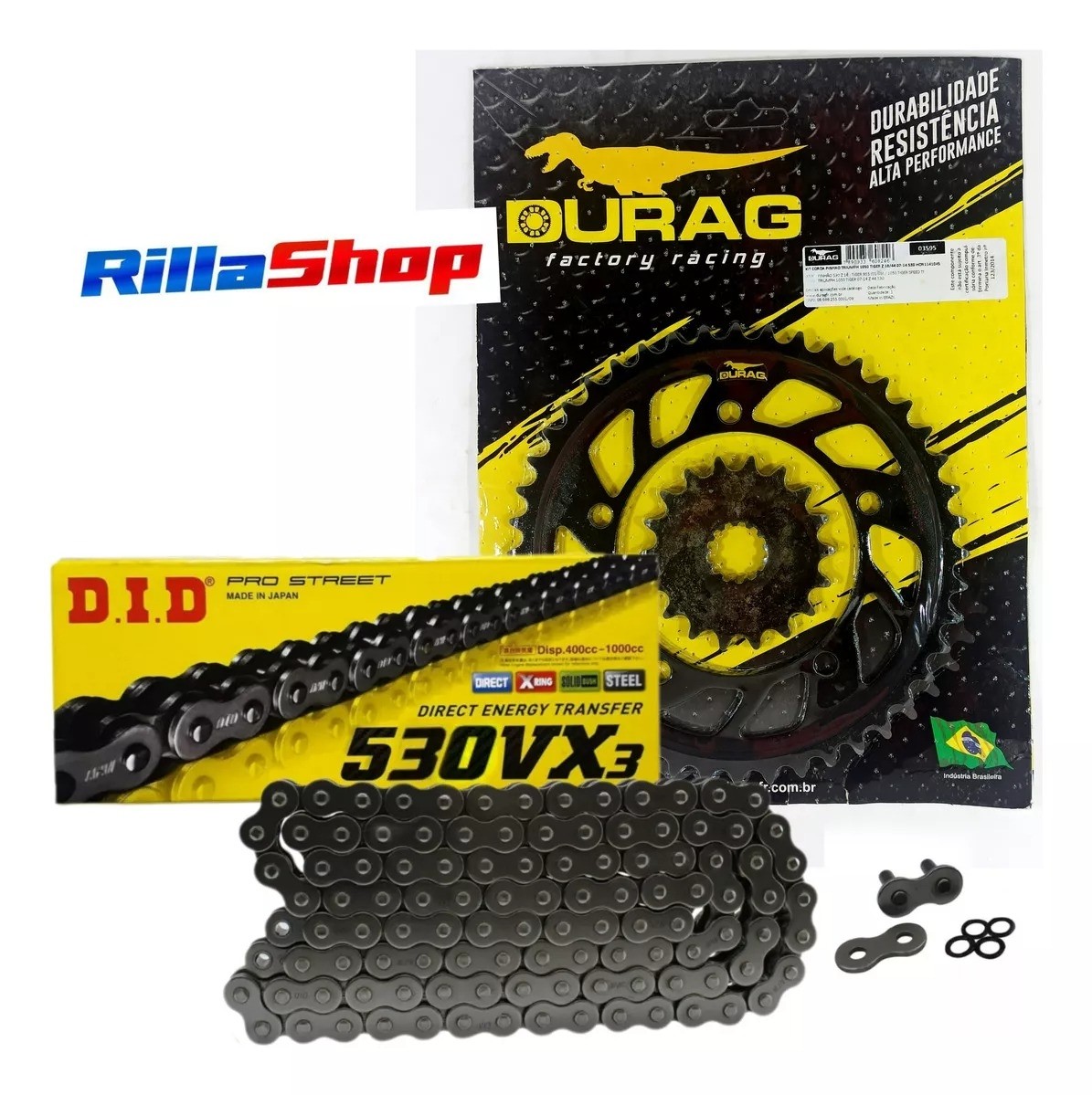 Kit Relação Did 530 Vx3 114l Durag 44/18 Triumph 1050 Tiger 07/14