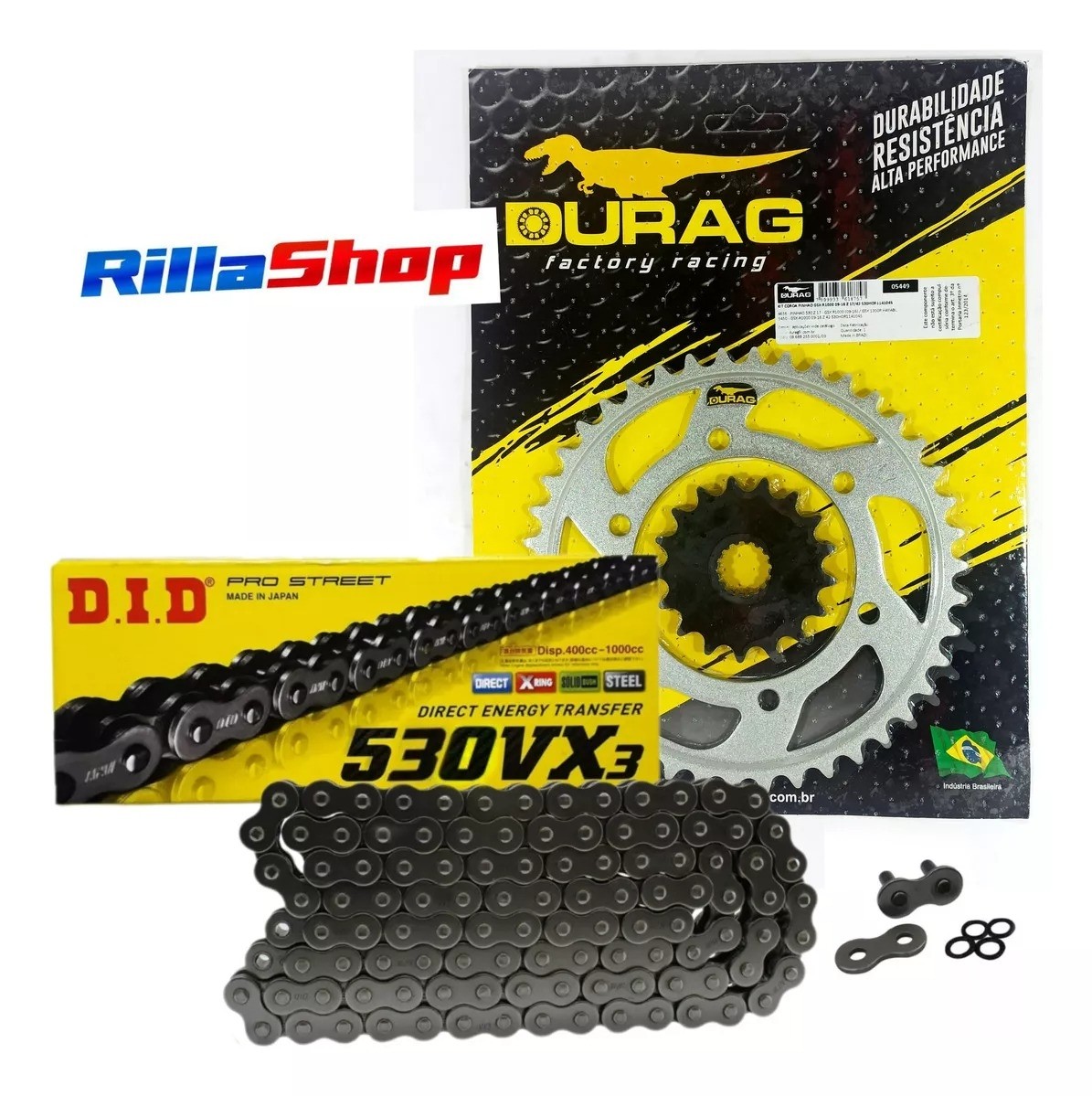 Kit Relação Did 530 Vx3 114l Durag 42/17 Suzuki GSX R 1000 09/16