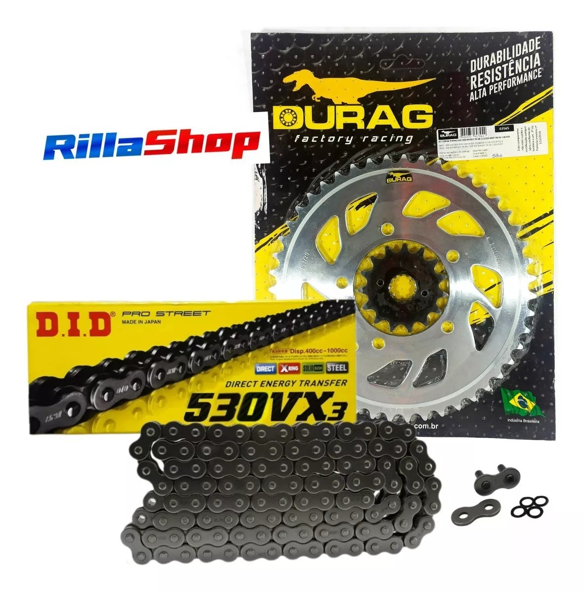 Kit Relação Did 530 Vx3 110l Durag 47/15 Suzuki GSF 600 Bandit 95/99