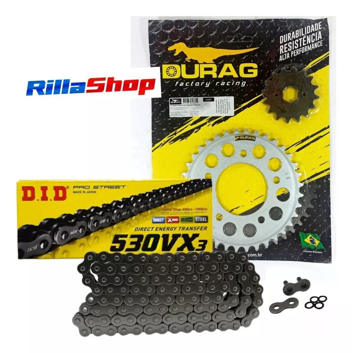 Kit Relação Did 530 Vx3 100l Durag 36/16 Honda CB 450 83/94