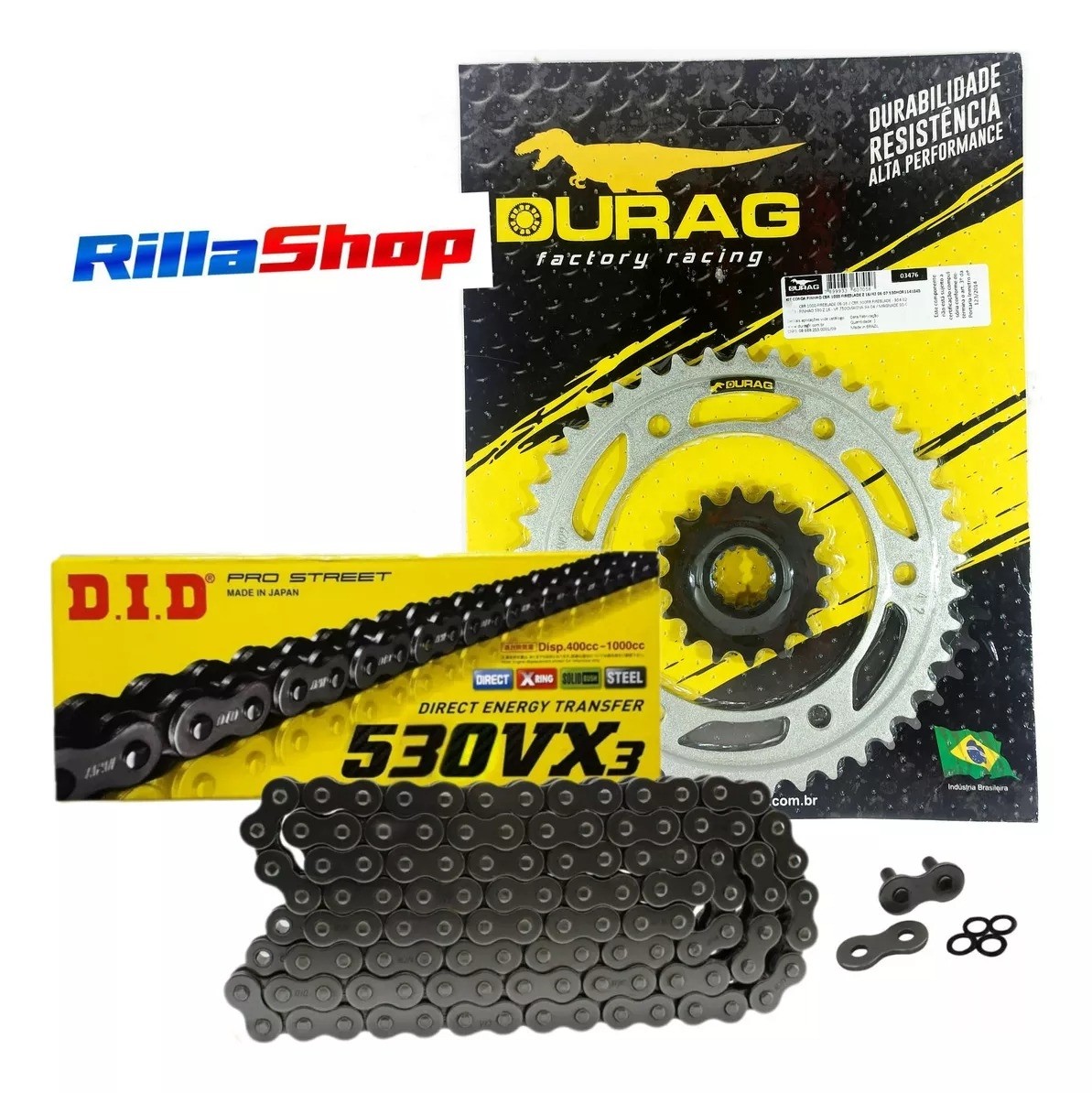 Kit Relação Did 530 Vx3 114l Durag 42/16 Honda CBR 1000 RR Fireblade/Repsol 06/07