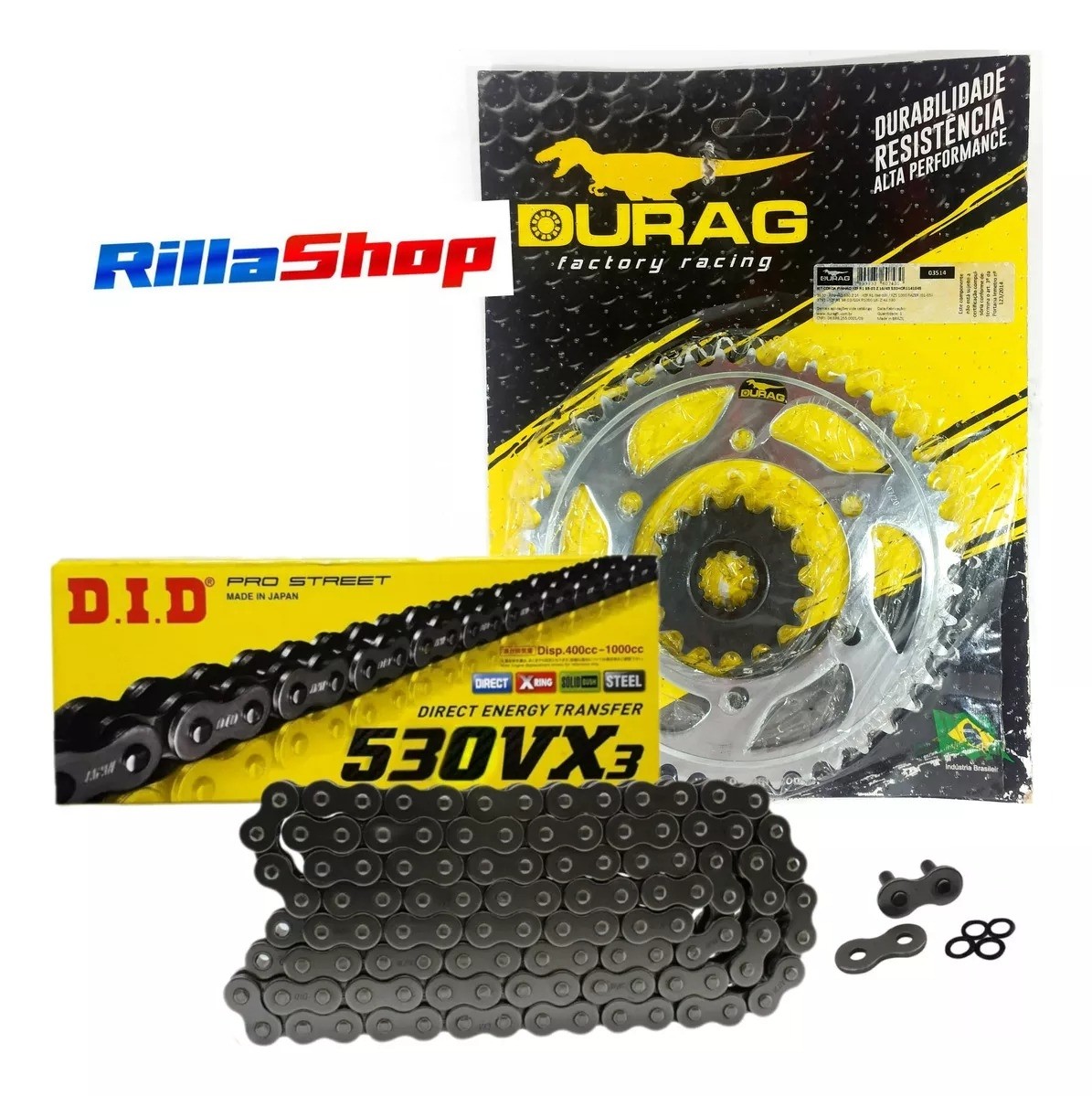 Kit Relação Did 530 Vx3 114l Durag 43/16 Yamaha YZF R1 98/03