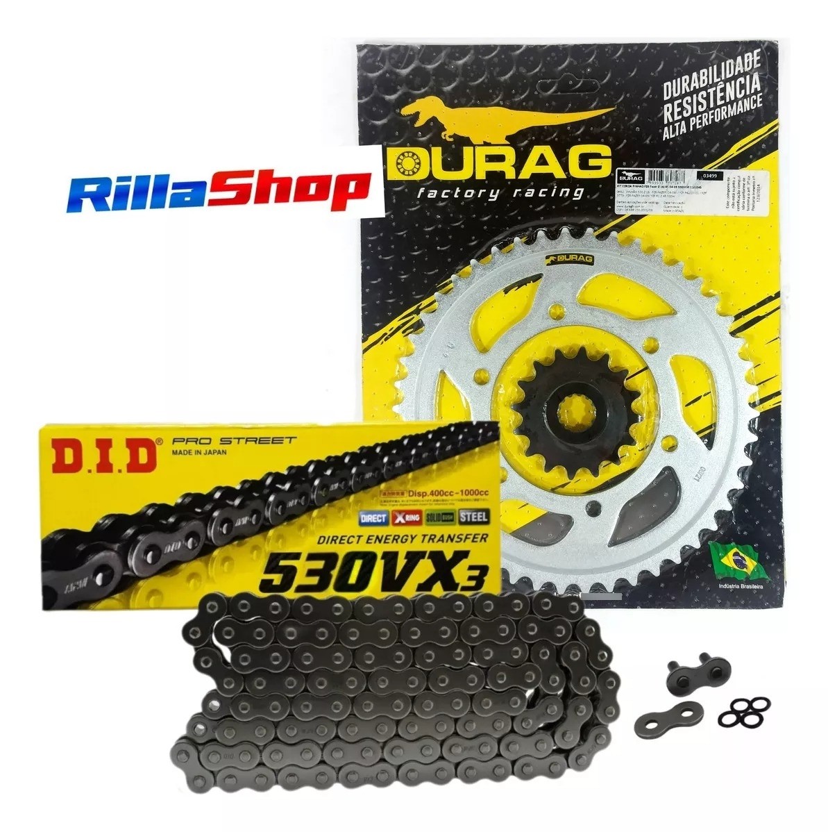 Kit Relação Did 530 Vx3 118l Durag 46/16 Yamaha FZ6 S/N Fazer 04/09