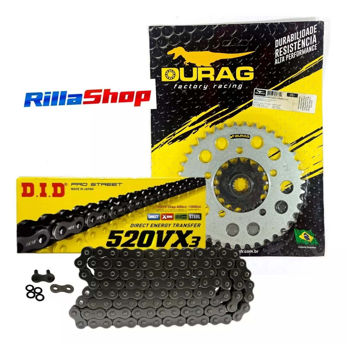 Kit Relação Did 520 Vx3 112l Durag 39/16 Suzuki GS 500 E 93/10