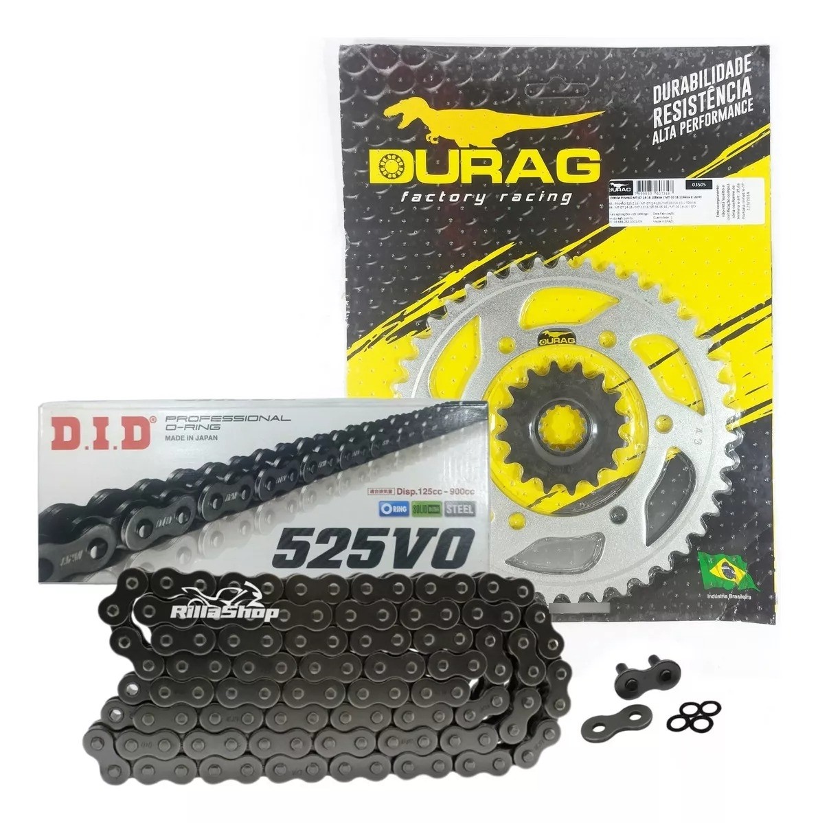 Kit Relação Did 525 V0 108l Durag 43/16 Yamaha Mt 07 14/24