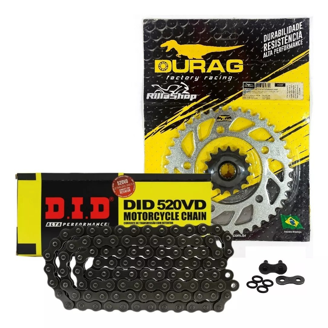 Kit Relação Did 520 Vd 112l Durag 41/15 Honda CB 500 X/F CBR 500 R 13/18
