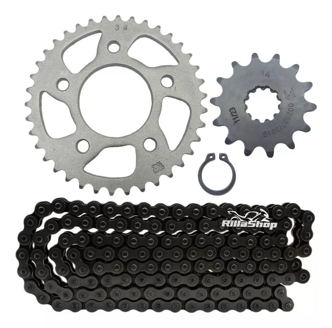 Kit Relação 428 38x14 Honda CBX 250 Twister 01/08 Corrente Fina