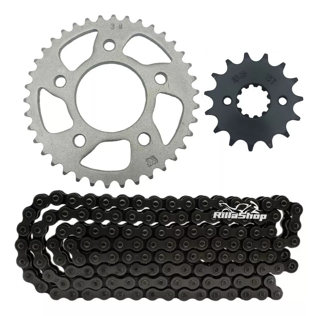 Kit Relação 428 38x15 Honda CBX 250 Twister 01/08 Corrente Fina