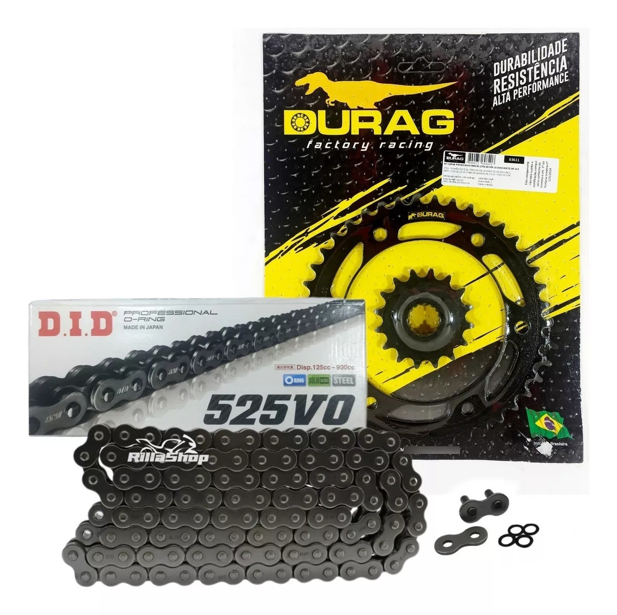 Kit Relação Did 525 V0 116l Durag 42/16 BMW F 800 GS 07/18 10,5mm