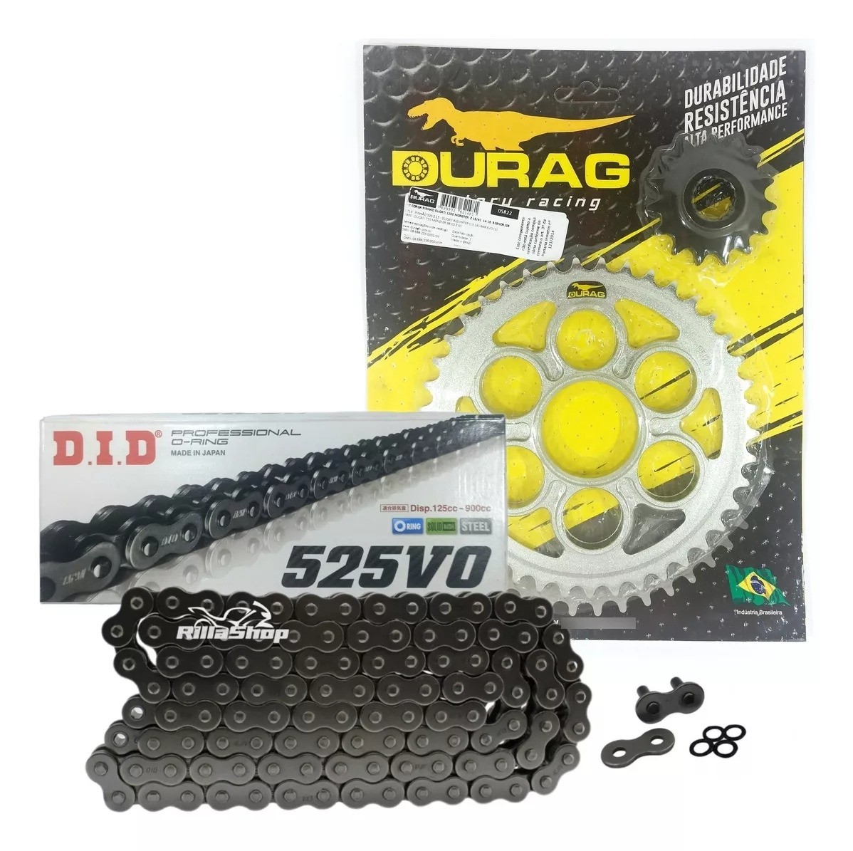 Kit Relação Did 525 V0 108l Durag 41/15 Ducati 1200 Monster 14/18