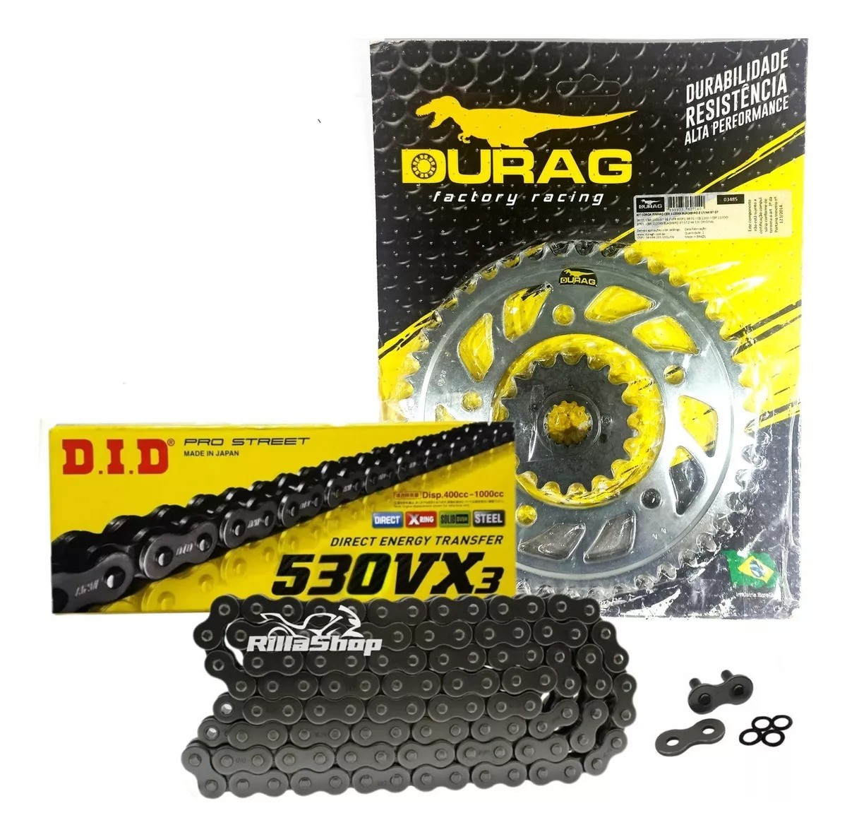 Kit Relação Did 530 Vx3 110l Durag 44/17 Honda CBR 1100 XX Super Blackbird 97/07