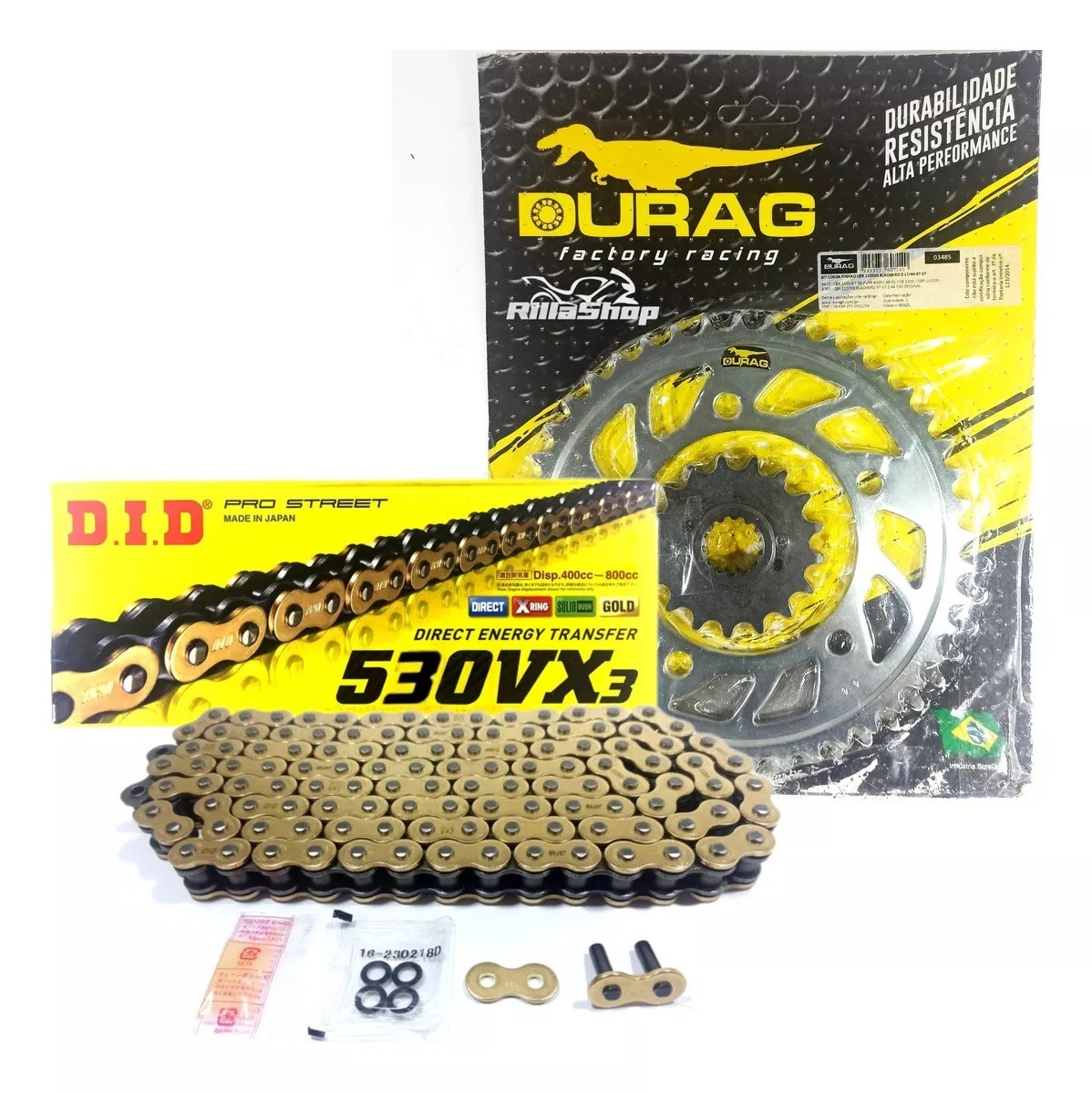 Kit Relação Did 530 Vx3 Dourada Durag 44/17 Honda CBR 1100 XX Super Blackbird 97/07