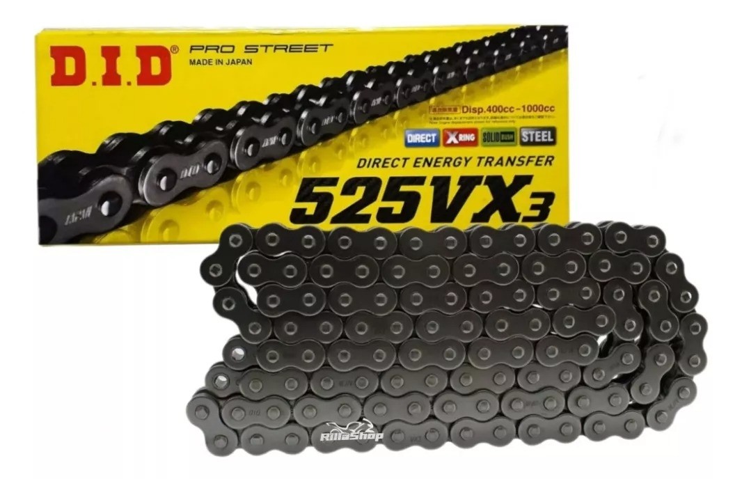 Corrente C/ Retentor Did 525 Vx3 122l Bmw 850 Tiger 800 900