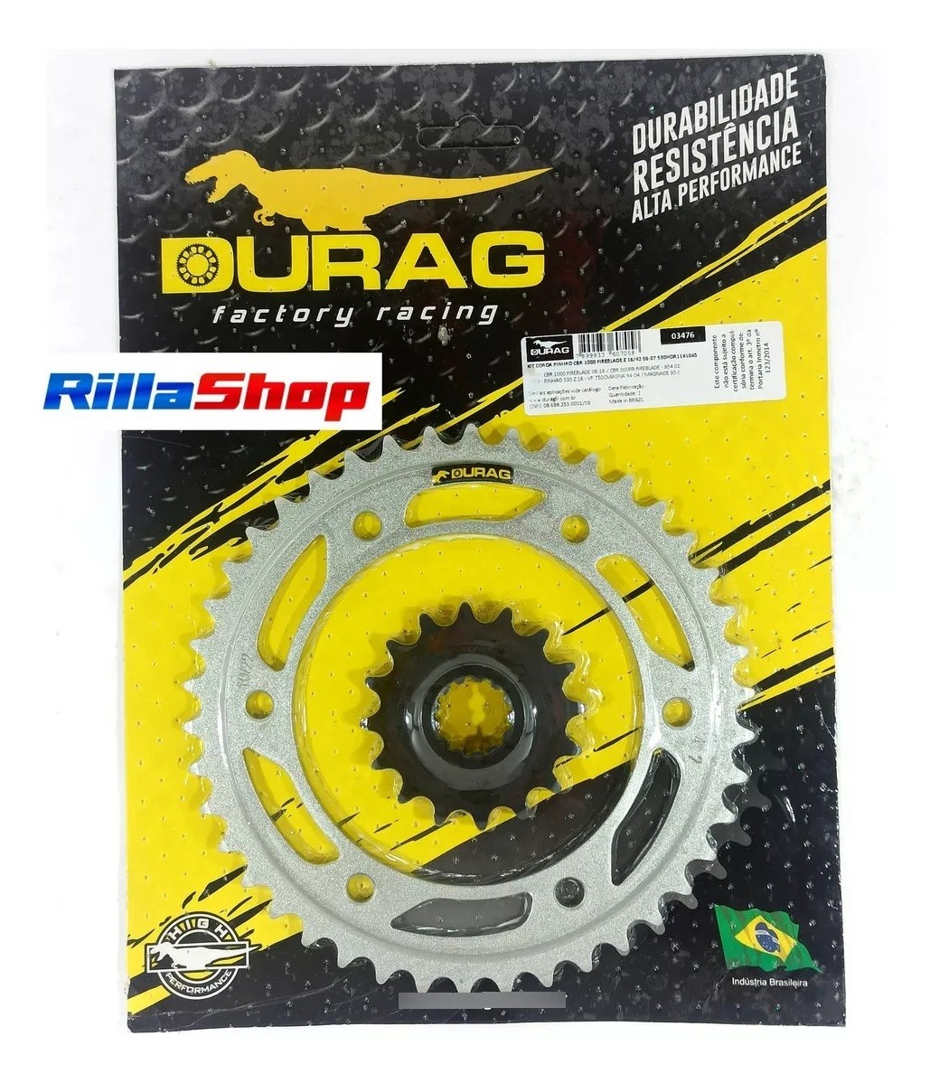 Kit Coroa Pinhão Durag 530 42/16 Cbr 1000 Rr Fireblade 06/07