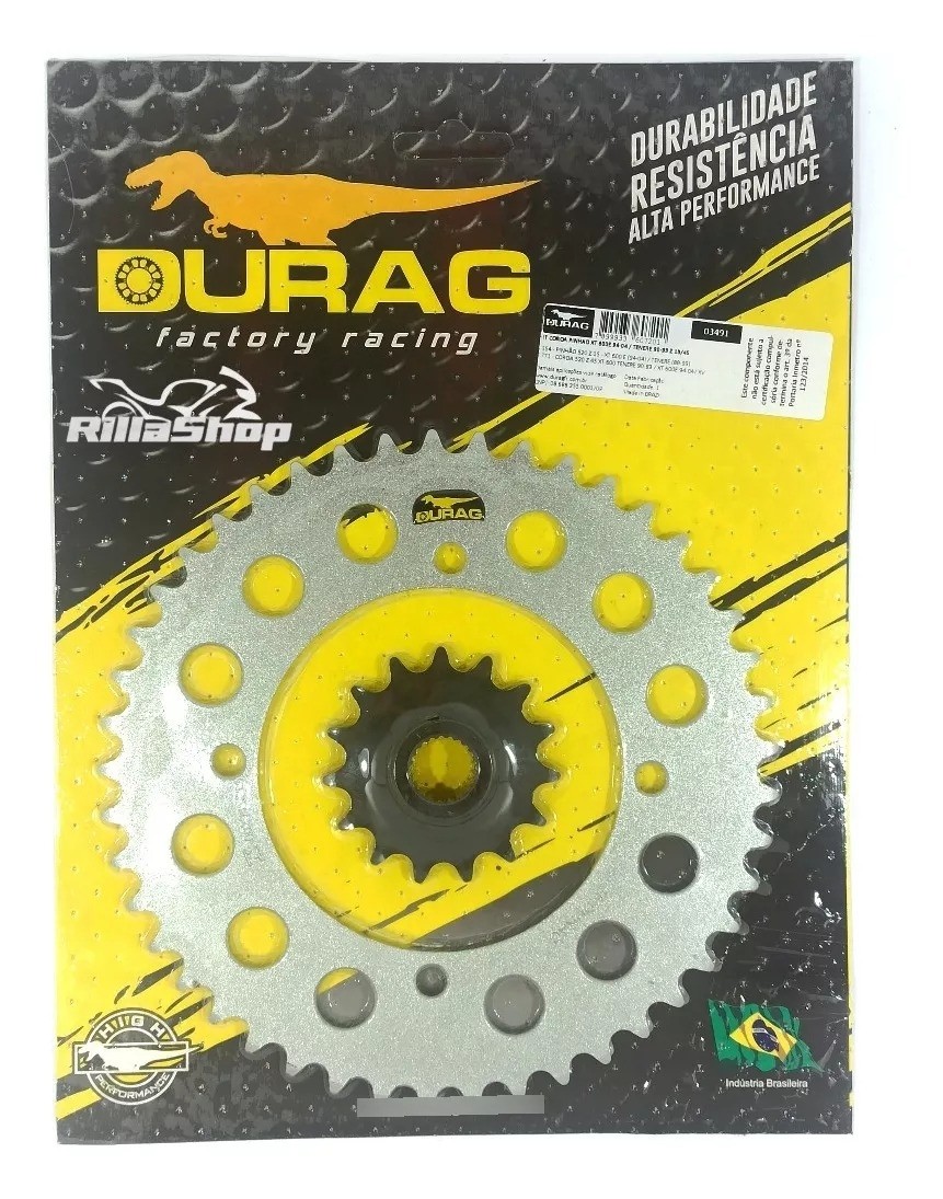 Kit Coroa Pinhão Durag 520 45/15 Xt 600 E 94/04 Ténéré 90/93